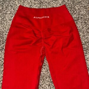 ALPHALETE Amplify Leggings Formula Red Size S